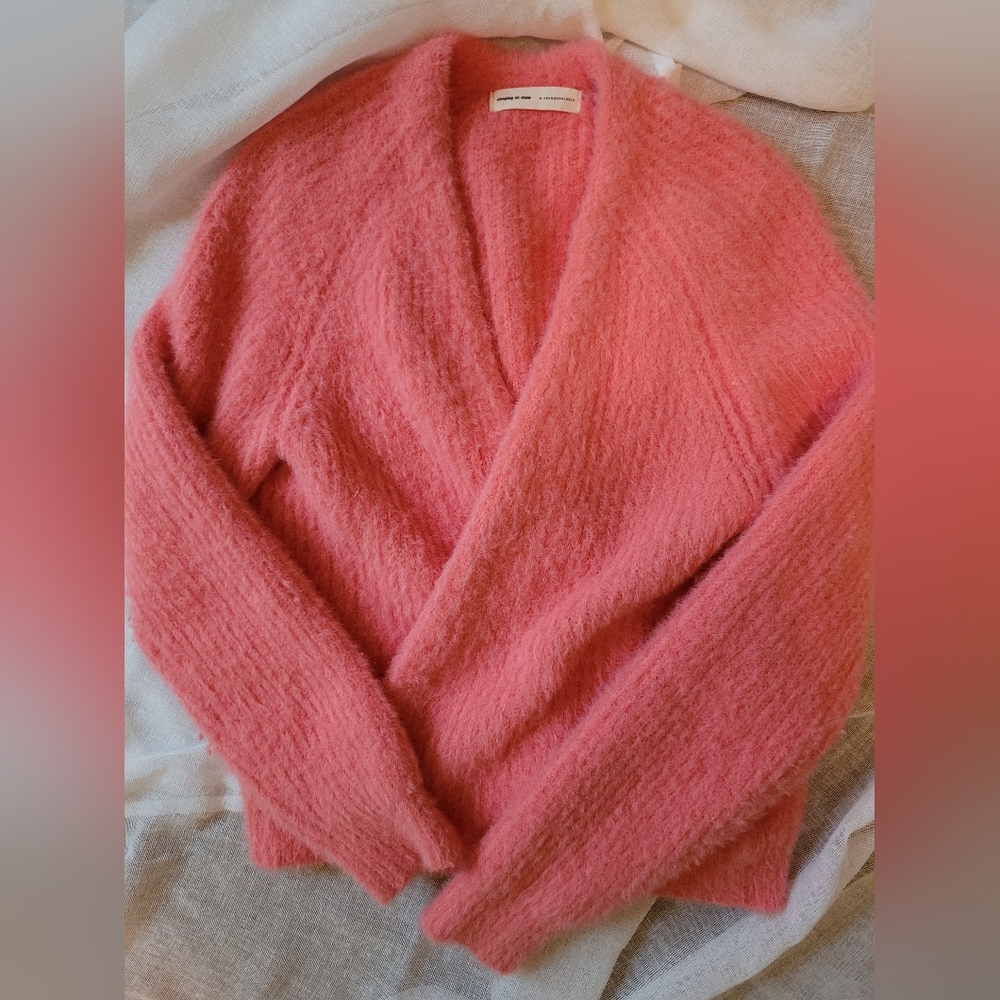 Anthropologie Sleeping On Snow Fuzzy Cardigan